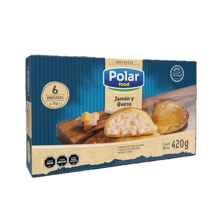 EMPANADAS JAMON Y QUESO POLAR FOOD X6