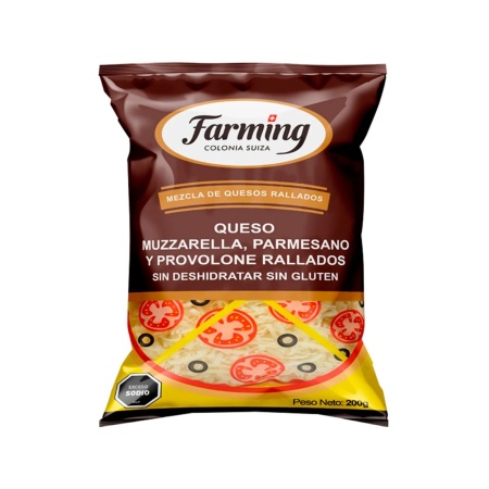 QUESO FARMING MUZZ/PARM/PROV 200 GR