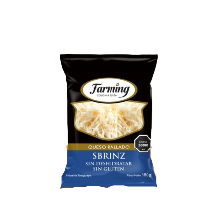 QUESO RALLADO SBRINZ FARMING 180 GR