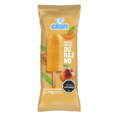 HELADO CRUFI PALETA FRUTAL DURAZNO