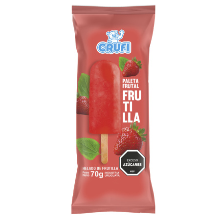 HELADO CRUFI PALETA FRUTAL FRUTILLA