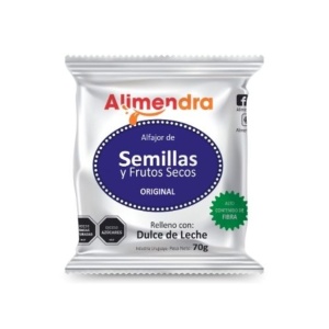 ALFAJOR ALIMENDRA SEMILLAS/FRUTOS SECOS ORIGINAL DULCE DE LECHE
