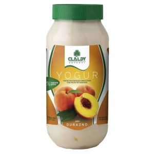 YOGUR DURAZNO DESCREMADO CLALDY 460 GR