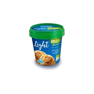 HELADO CRUFI LIGHT DULCE DE LECHE C/SALSA DULCE DE LECHE 90 GR.