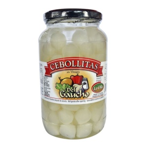CEBOLLA EN VINAGRE DEL GAUCHO FRASCO 350 GR.