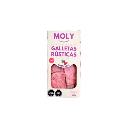 GALLETA RUSTICA MOLY REMOLACHA 120 GR.