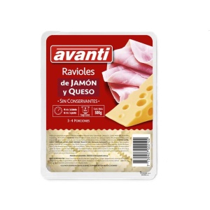 RAVIOLES AVANTI JAMON/QUESO 500 GR