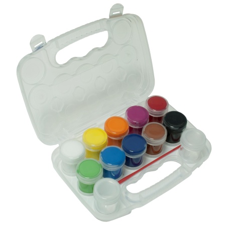 SET DE TEMPERAS 10 COLORES 20 ML + PINCEL