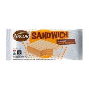 HELADO SANDWICHE ARCOR CREMA/DULCE DE LECHE
