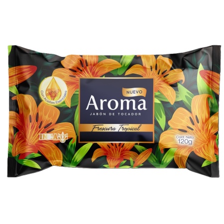 JABON TOCADOR AROMA FRESCURA TROPICAL 120 GR