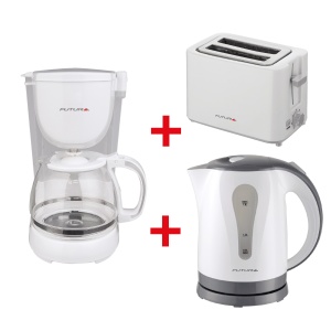 COMBO FUTURA - CAFETERA + TOSTADOR + HERVIDOR