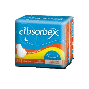 TOALLAS FEMENINAS ABSORBEX NORMAL X 8