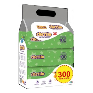 TOALLA HUMEDA CHERITO PACK X 3