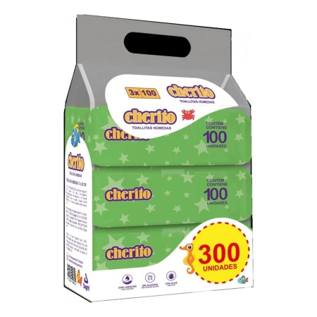 TOALLA HUMEDA CHERITO PACK X 3