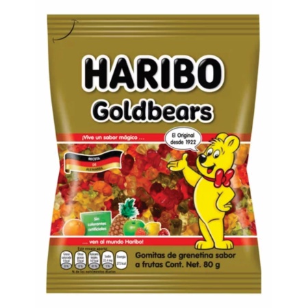 GOMITAS HARIBO OSITOS ORO 80 GR
