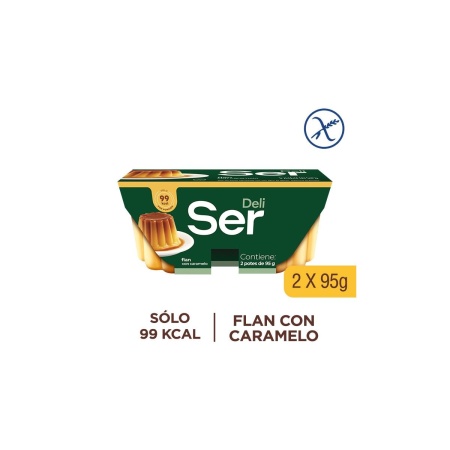 FLAN SER VAINILLA PACK X 2 190 GR