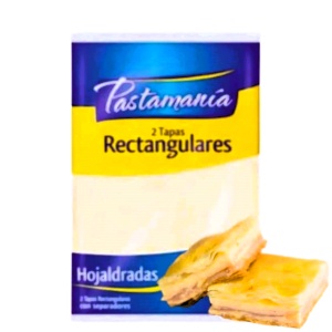 TAPA PARA PASCUALINA PASTAMANÍA RECTANGULAR X 2
