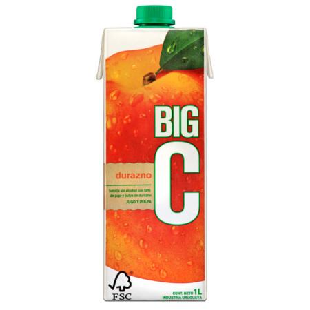 JUGO BIG-C DURAZNO 1 LT.