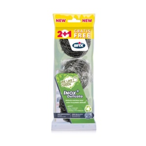 ESPONJA ACERO RECICLADO ARIX 2+1