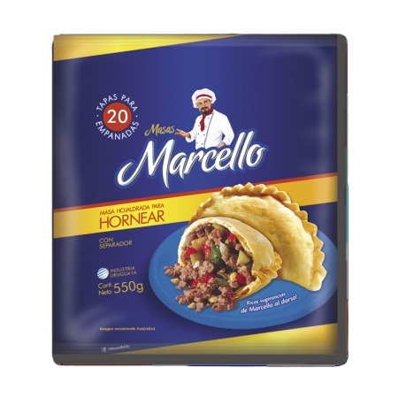 TAPA EMPANADA MARCELLO X 20