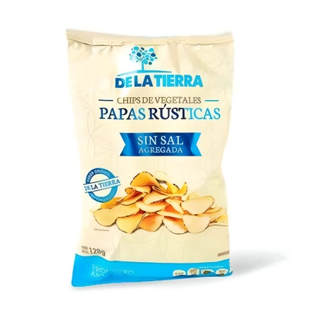 PAPAS RUSTICAS SIN SAL DE LA TIERRA 120 GR
