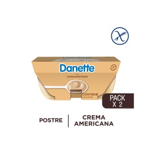 POSTRE DANETTE CREMA AMERICANA X 2