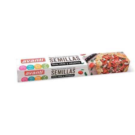 MASA PARA TARTAS CON SEMILLAS AVANTI 250 GR