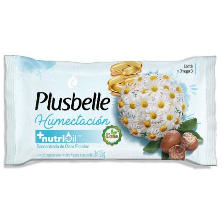 JABON PLUSBELLE HUMECTANTE 125 GR X3