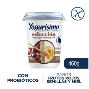 YOGUR YOGURISIMO FRUTOS ROJOS MIEL Y SEMILLAS 460 GR