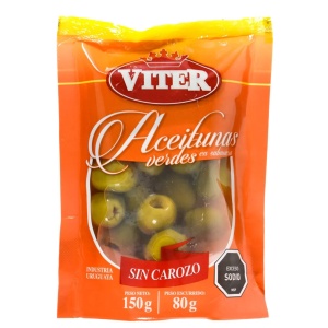 ACEITUNAS VITER SIN CAROZO 150 GR
