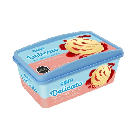 HELADO CRUFI DELICATO SAMBAYON/ FRUTOS DEL BOSQUE 2 LT