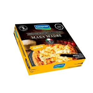 PIZZA MASA MADRE CONAPROLE CON MUZZARELLA X 3