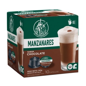 CAFE CAPSULAS MANZANARES CHOCOLATE X 10