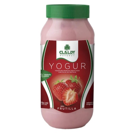 YOGUR CLALDY DESCREMADO FRUTILLA 460 GR