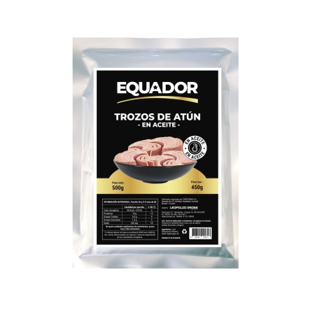 ATUN EQUADOR EN TROZOS AL ACEITE 500 GR