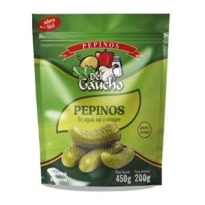 PEPINOS EN VINAGRE DEL GAUCHO 450 GR