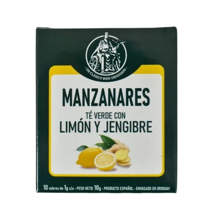 TE VERDE JENGIBRE / LIMÓN MANZANARES X 10