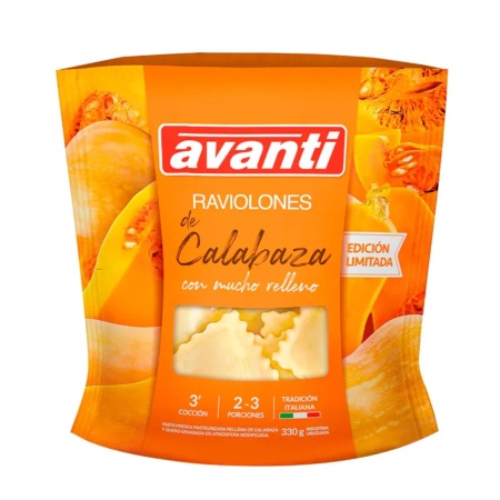 RAVIOLONES AVANTI CALABAZA 330 GR