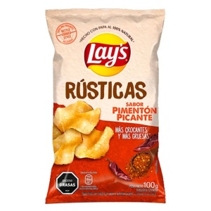 PAPAS RUSTICAS LAYS PIMIENTA PICANTE 100 GR