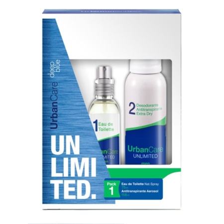 ESTUCHE URBAN CARE DEEP BLUE - PERFUME EDT + DE ANTITRANSPIRANTE