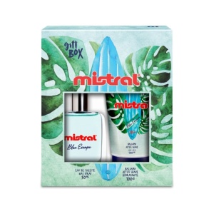 ESTUCHE MISTRAL BLUE ESCAPE- PERFUME + BALSAMO AFTER SHAVE