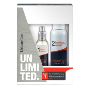 ESTUCHE URBAN CARE UNLIMITED - PERFUME EDT + DEO ANTITRNSPIRANTE 48 HS