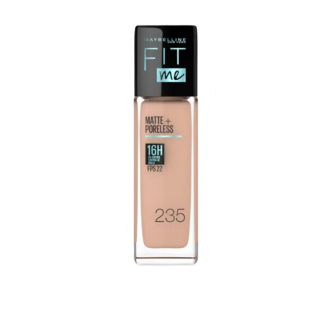 BASE LÍQUIDA MAYBELLINE FIT ME MATTE+PORELESS FPS 22 TONO 235