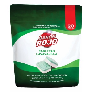 DETERGENTE PARA LAVAVAJILLAS X 20 PASTILLAS