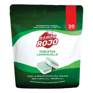 DETERGENTE PARA LAVAVAJILLAS X 20 PASTILLAS