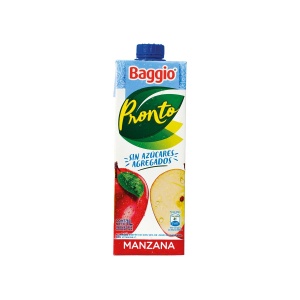 JUGO BAGGIO MANZANA S/AZUCAR 1 LT