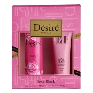 SET SEXY BLACK DESIRE - DEO + GEL DE DUCHA
