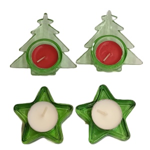 APOYA VELA EN VIDRIO x 2