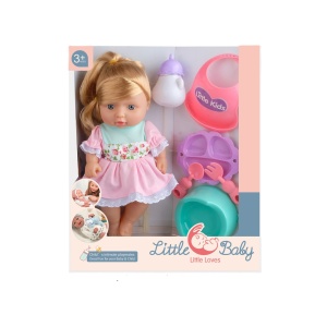 MUÑECA VESTIDO ROSA Y ACCESORIOS
