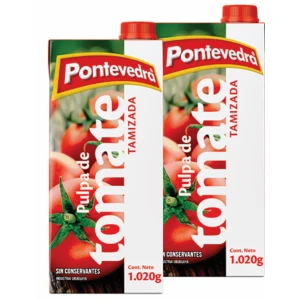 PROMO PULPA TOMATE TAMIZADA PONTEVEDRA 1020 GR X 2